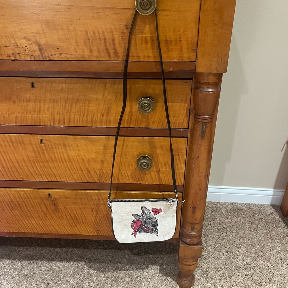 Brighton Small Canvas Exercise/Accessorize Crossbody Bag Dog Shopping